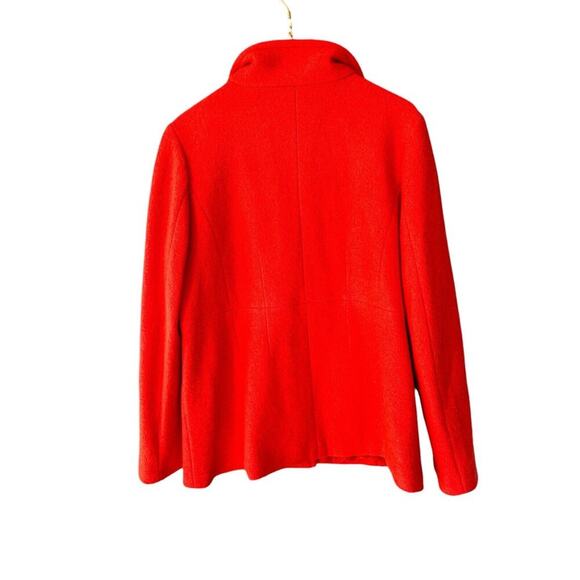 Lands' End Women's Wool Lined Jacket Sz 16 Button Up Pea Coat Mid Length Classic - Picture 3 of 6